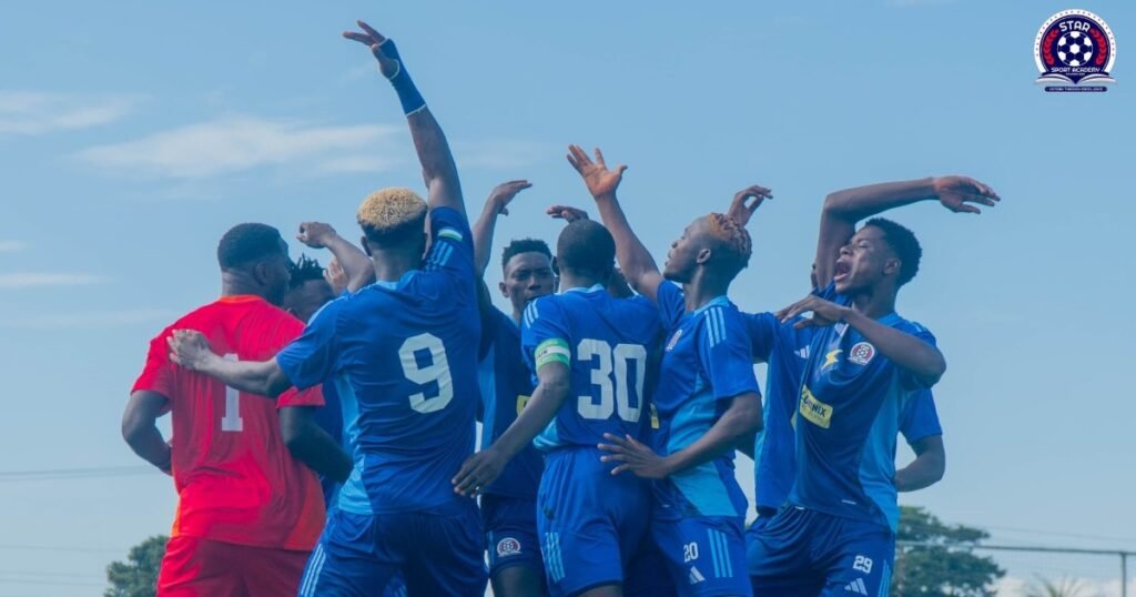 Actions from the 2-2 draw against Luawa FC