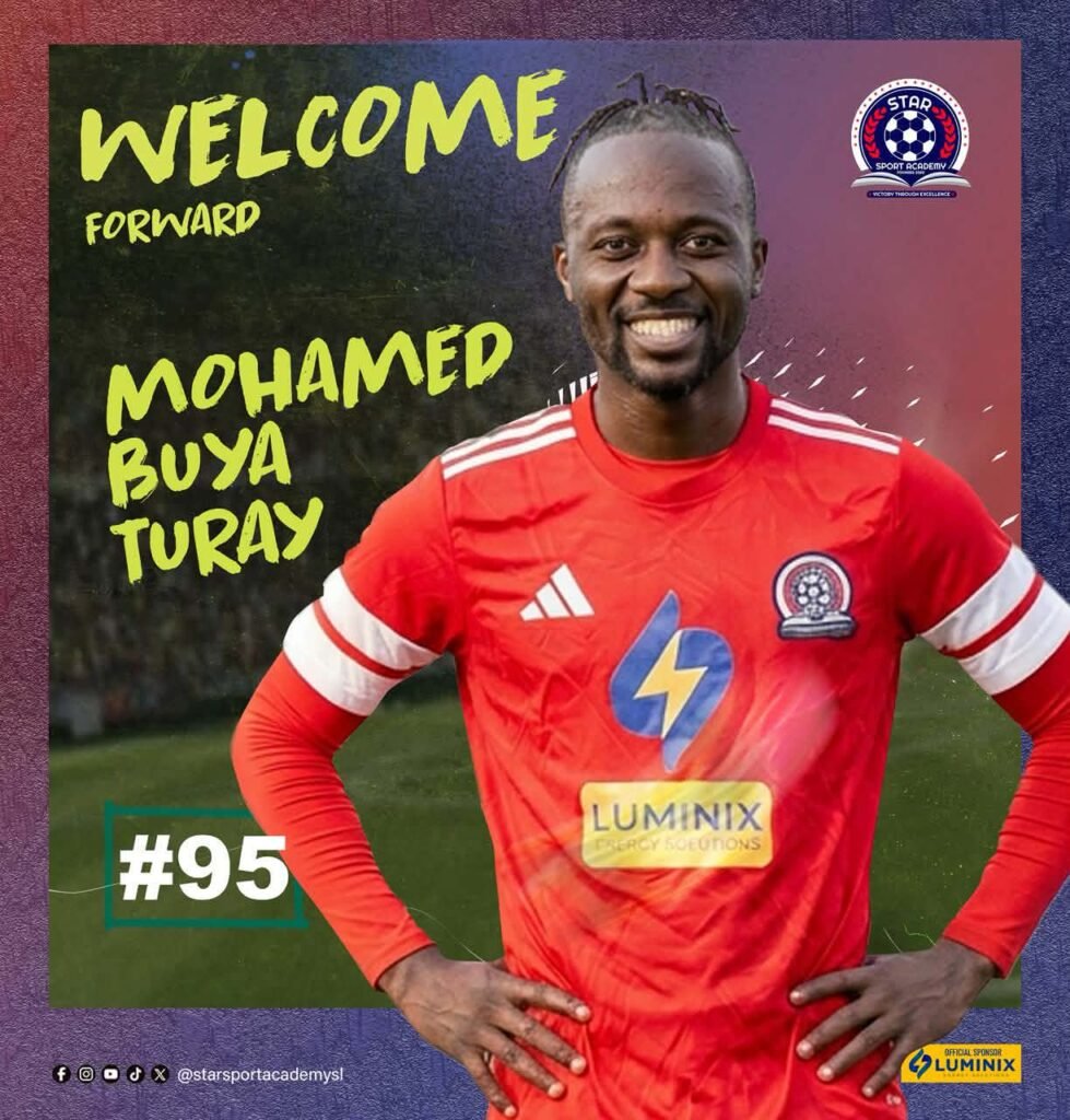 Star Sport Academy strengthen squad as top attacker Buya Turay signs
