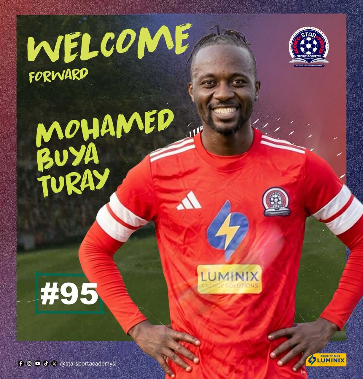 Star Sport Academy strengthen squad as top attacker Buya Turay signs