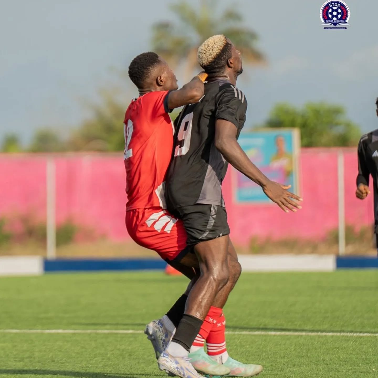 Striker Larry Siemon in action